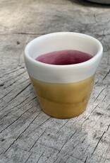 Duro Small cup Color - ochre & aubergine