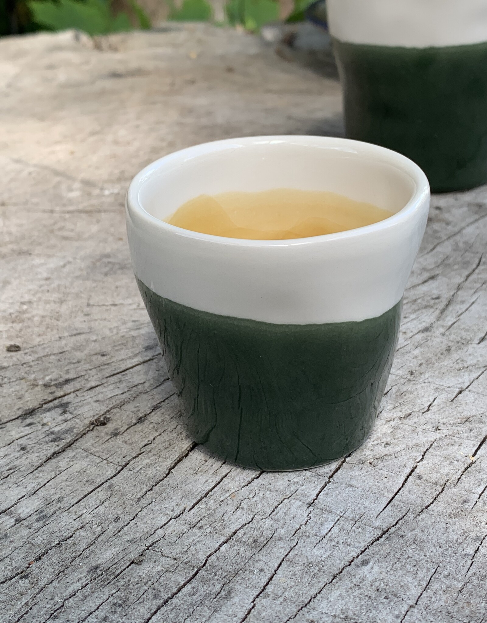 Duro Bekertje Color - groen & okergeel