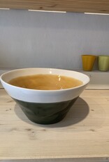Duro Salad bowl Color -  green & ochre