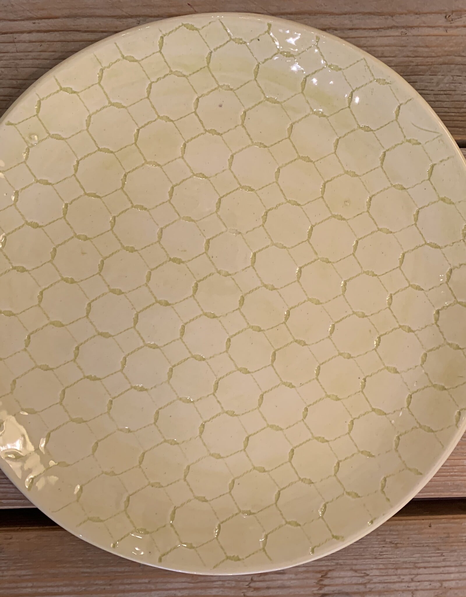 Wonki Ware Dinerbord pattern - lichtgroen l Wonki Ware