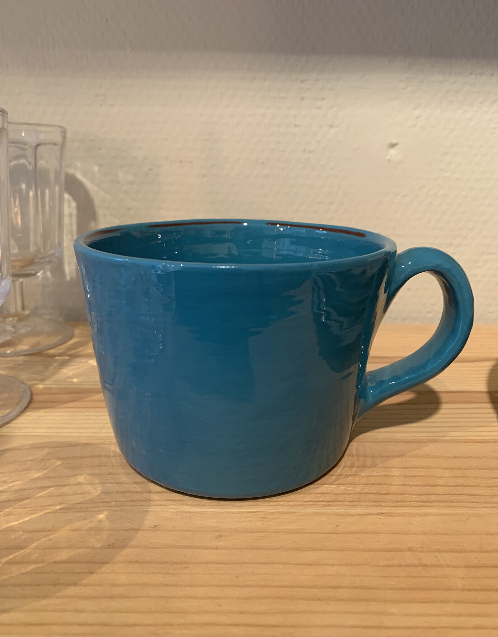 Argile et couleurs Cup with handle - bllue,, straight