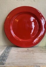 Argile et couleurs Dinner plate Argile - red