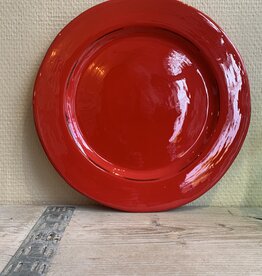 Argile et couleurs Dinner plate Argile - red