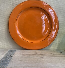Argile et couleurs Dinner plate Argile - orange