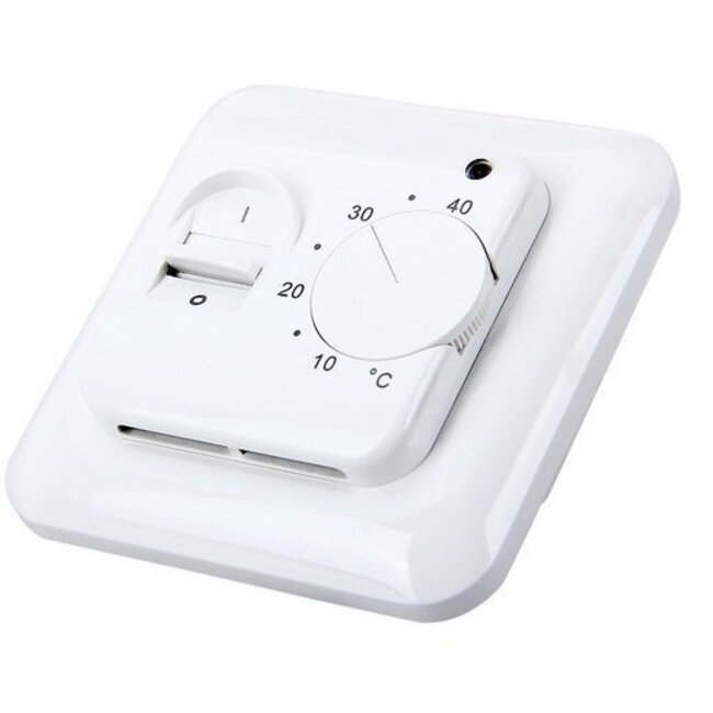 100 Watt elektrisches Fußbodenheizmatten-Set inklusive einfachem manuellen Thermostat