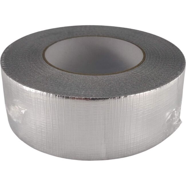 Aluminiumbandrolle mit 5 cm Breite und 50 m Länge.