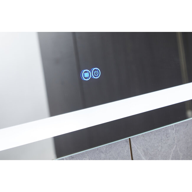 Spiegel 70 x 120 cm rahmenlos, Einbau-LED-Beleuchtung und Antibeschlag