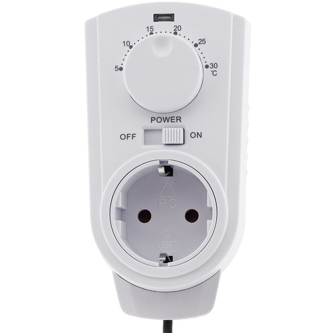 Steckdose einfacher Thermostat mit Fühler