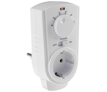 Steckdose einfacher Thermostat mit Drehknopf