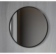 Bella Mirror Spiegel rund 80 cm mit schwarzem Rahmen
