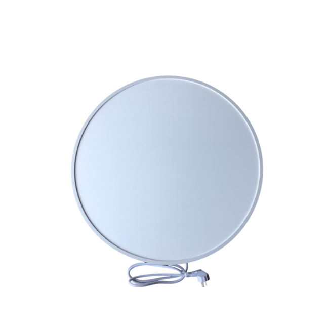 Weißes rundes Infrarotheizung QH - 60 cm - 350 Watt