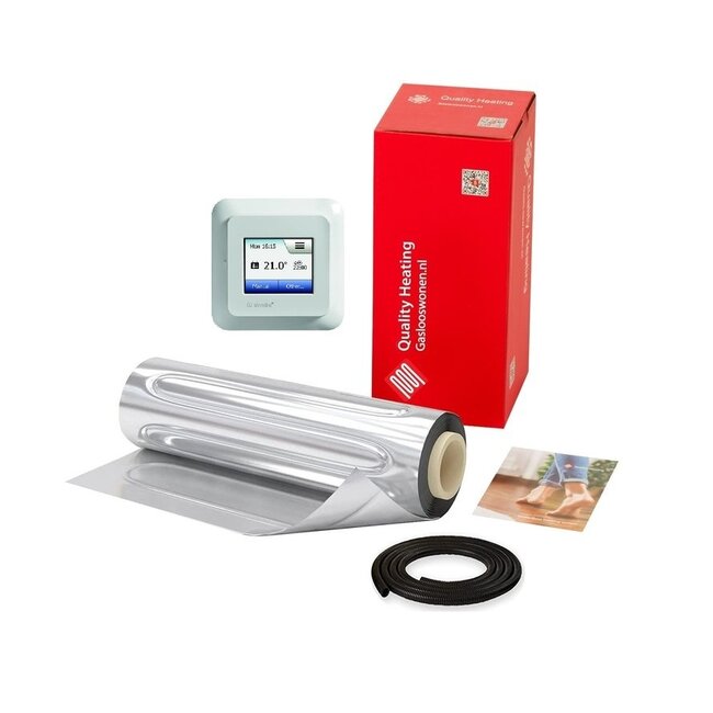 Elektrische Fußbodenheizung 1.0m2 ALU-Heizmatte 160Watt