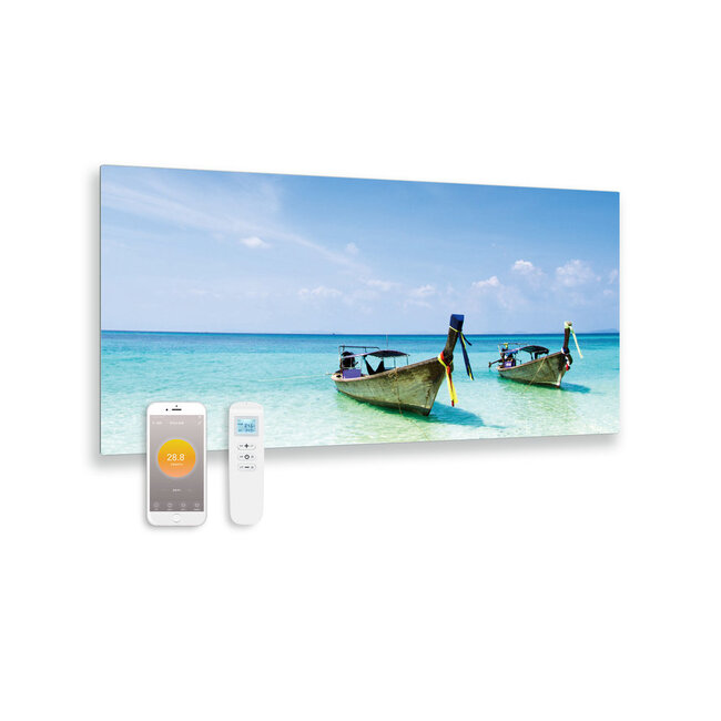 Infrarotheizung mit Bild Meer 119x59 700Watt