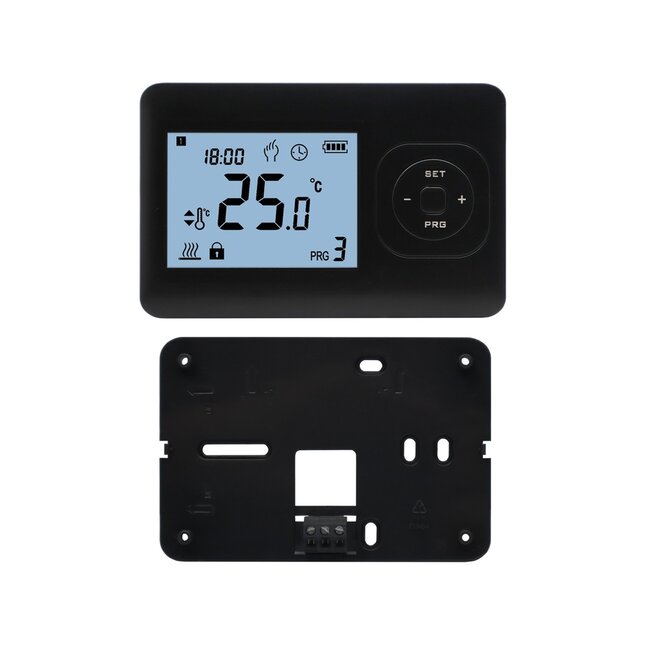 CV Uhrenthermostat - Digital - Ein/Aus - Weiß oder schwarz