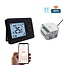 QH-Basic WiFi schwarzer Thermostat mit Unterputz-Empfänger
