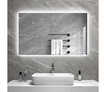 Byecold Infrarot Heizung Byecold Spiegel Infrarotheizung mit LED-Beleuchtung 60X100 580Watt