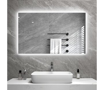Byecold Infrarot Heizung Byecold Spiegel Infrarotheizung mit LED-Beleuchtung 60 x 120 cm 700Watt