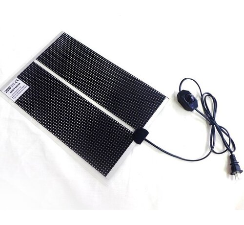 Wärmematte QH 14x15cm mit Dimmer und On/Off-Schalter