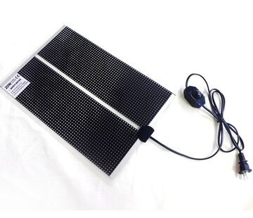Wärmematte QH 28x28cm mit Dimmer und On/Off-Schalter
