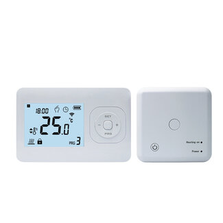 Quality Heating QH Basic programmierbarer Thermostat mit kompaktem Aufputz-Empfänger
