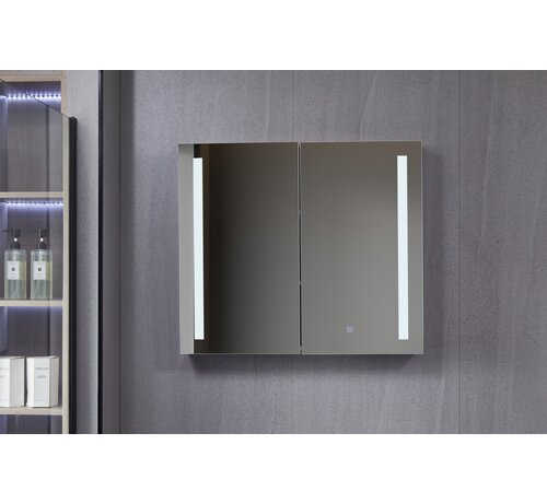 Bella Mirror Spiegelschrank mit LED-Beleuchtung 80 (B) x 70 cm (H)