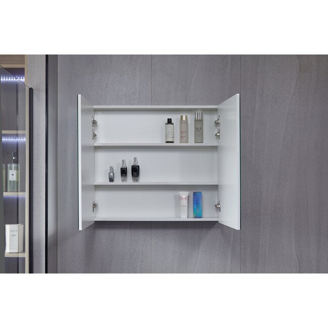 Spiegelschrank mit LED-Beleuchtung 80 (B) x 70 cm (H)