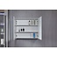 Spiegelschrank mit LED-Beleuchtung 80 (B) x 70 cm (H)