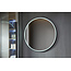 Bella Mirror Rundspiegel, ca. 60 cm, mit schwarzem Rahmen, LED-Beleuchtung und Anti-Beschlag-Beschichtung