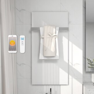 Quality Heating QH-GD White Serie Glas-Infrarotpaneel 60 x 120 cm - 700 Watt