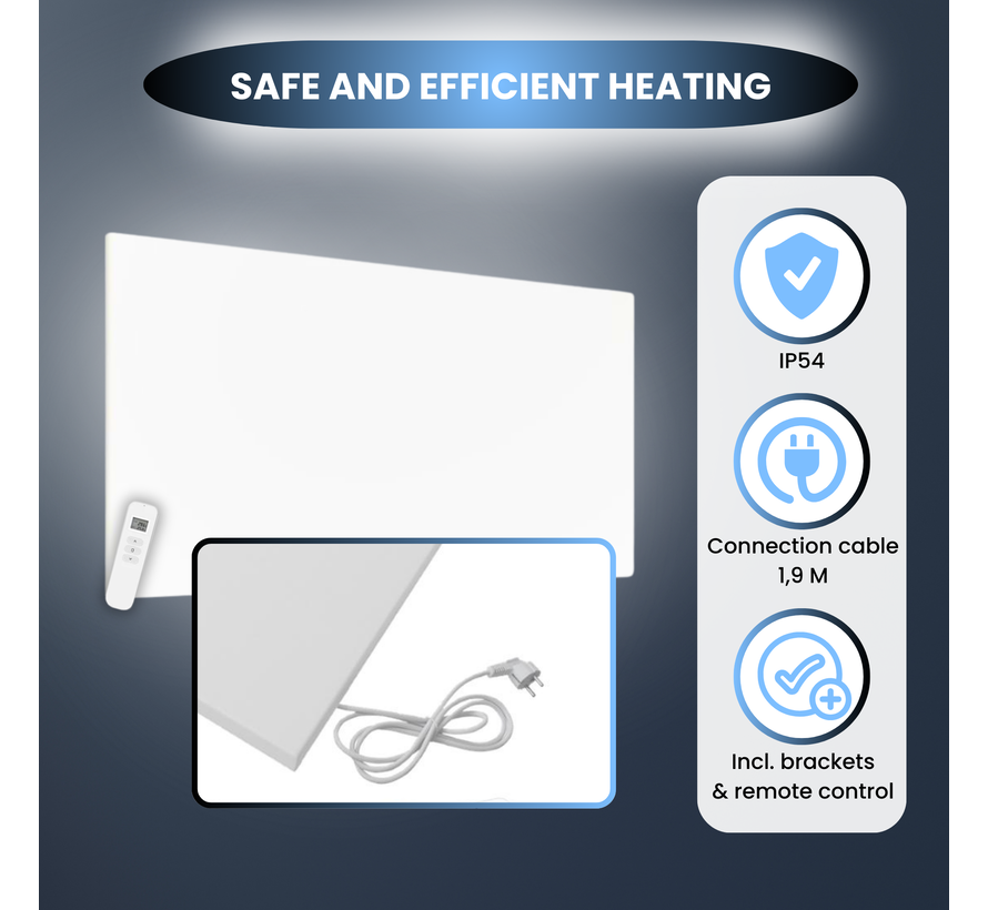 Infrarot-Panel der QH-FR-Serie 119 x 89 cm 1100W