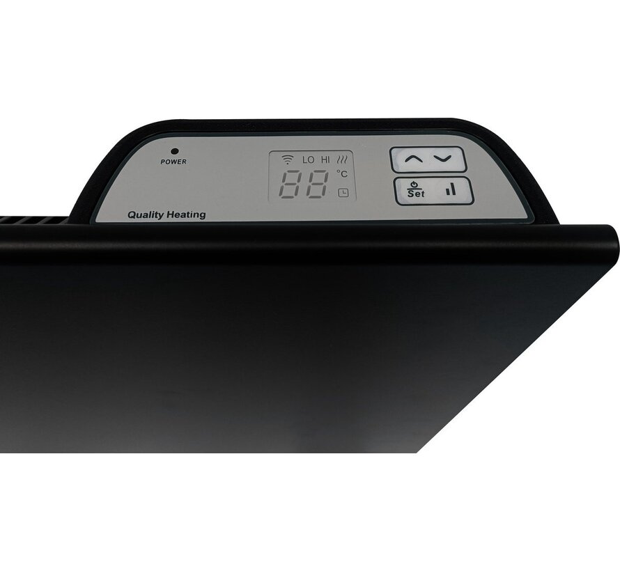 Eco slim Wifi Konvektor schwarz - Quality Heating