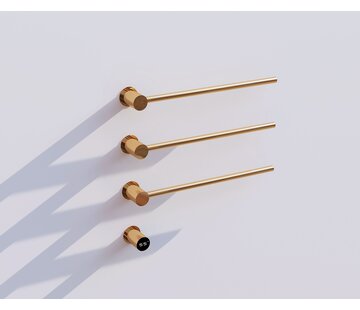 Quality Heating Elektrischer Handtuchheizkörper gold mit Thermostat L-SR0003-T
