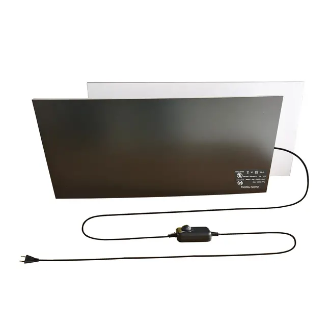 Infrarot-Schreibtischheizung Fiberplatte selbstklebend 150 Watt inklusive Dimmer