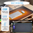 Verwarmde bureau onderlegger met draadloos oplaad functie en led