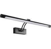 Nurion Spiegellampe LED-Beleuchtung schwarz einstellbar