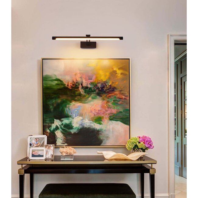 Spiegellampe LED-Beleuchtung schwarz einstellbar