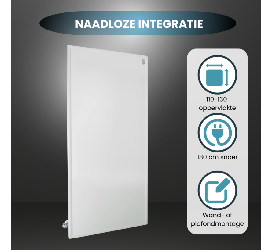 Byecold-HL Serie Wifi-Infrarot-Panel mit LED-Beleuchtung 63 x 65 cm 400Watt
