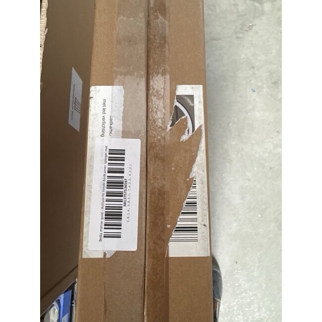 2nd chance | Spiegel rund 80 cm mit goldenem Rahmen, LED-Beleuchtung und Anti-Beschlag