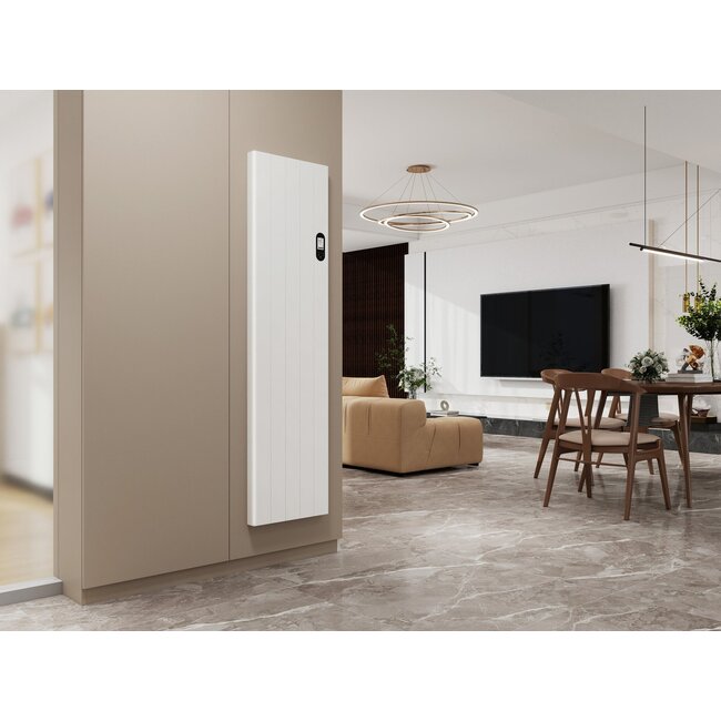 Quality Heating Vertikale Kachel Civetta Weiß