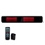 Infrarot-Terrassenstrahler Calore schwarz Strahler einstellbar 1600 - 3200Watt