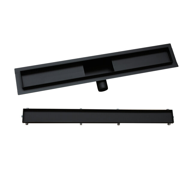 Astrisdrain Duschrinne komplett mit Flansch und geschlossenem Gitterrost