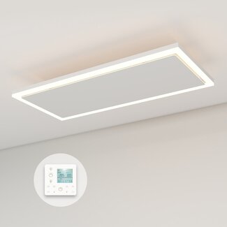 Byecold Infrarot Heizung QH-InfraGlow Serie WLAN-Infrarotpaneel mit LED-Beleuchtung 93 x 39 cm 1150 Watt