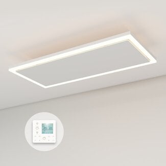 Byecold Infrarot Heizung QH-InfraGlow Serie WLAN-Infrarotpaneel mit LED-Beleuchtung 107 x 39 cm 1300 Watt