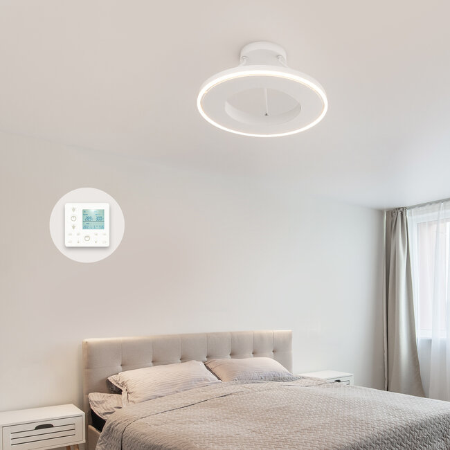 QH-GlowRing Serie WLAN-Infrarotpaneel mit LED-Beleuchtung 56 cm 750 Watt