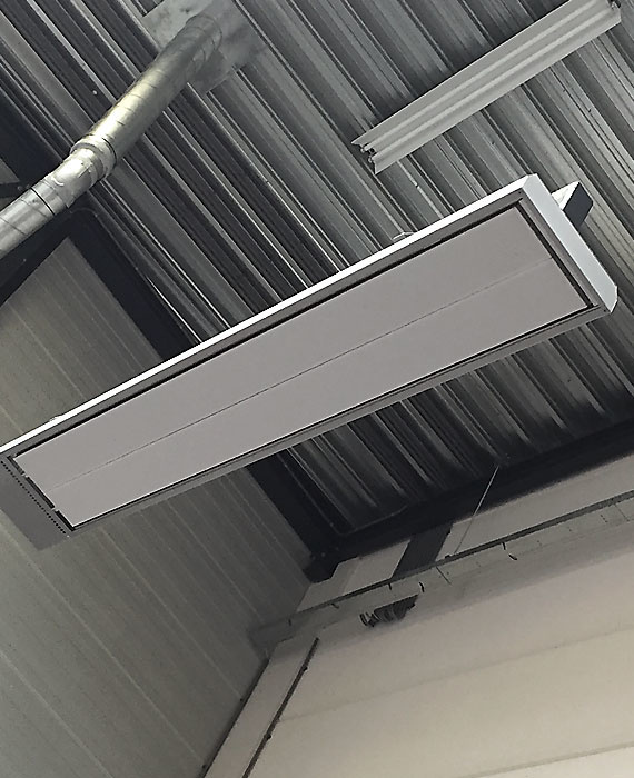 Heizung für Lagerhallen und Gewerbeflächen