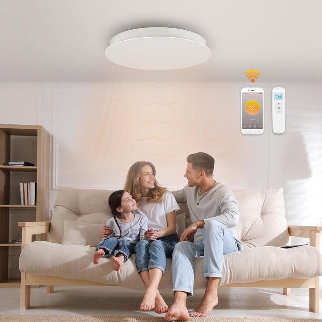 QH-ThermoAura Serie WLAN Rund 750 W Durchmesser 55,4 cm