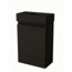 Nurion Toilettenmöbel Milan - mattes schwarzes Waschbecken und schwarzer Holzschrank - 41 x 22,5 x 65 cm