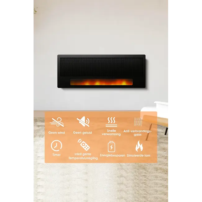 Flamara Infrarotpaneel Kamin LED 2100Watt