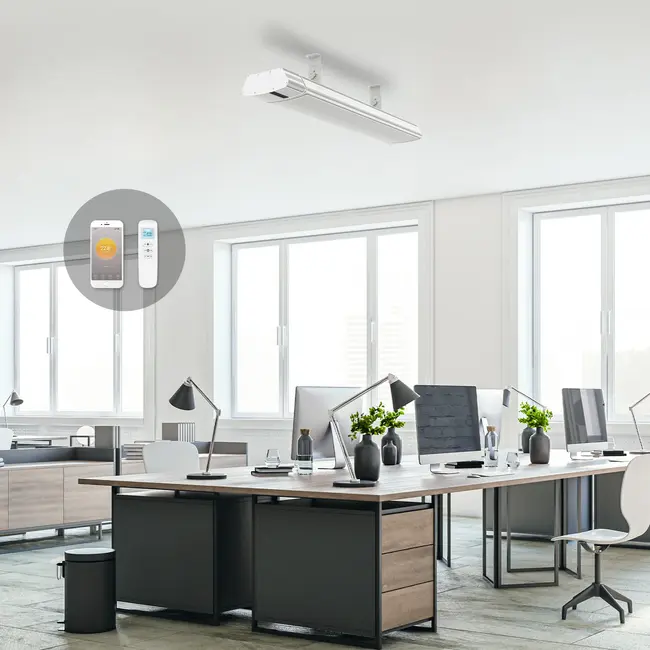 Infrarot Terrassenheizer Whitewarm Wifi 1800 - 2400Watt