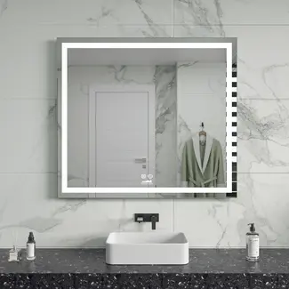 Badezimmerspiegel ''Vista'' mit LED-Beleuchtung und Antibeschlag